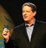 Environment talks with Al Gore former US Vice-President