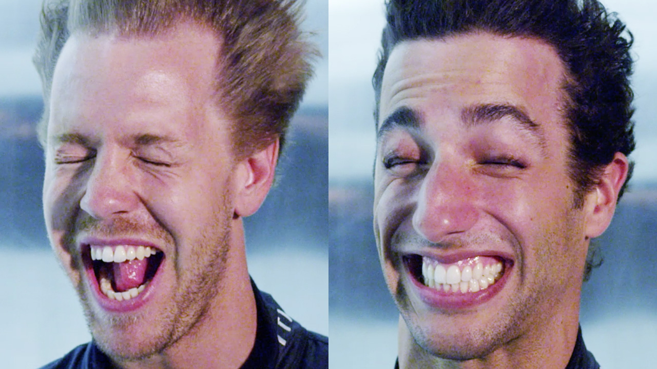 Sebastian Vettel and Daniel Ricciardo break wind with GEOX