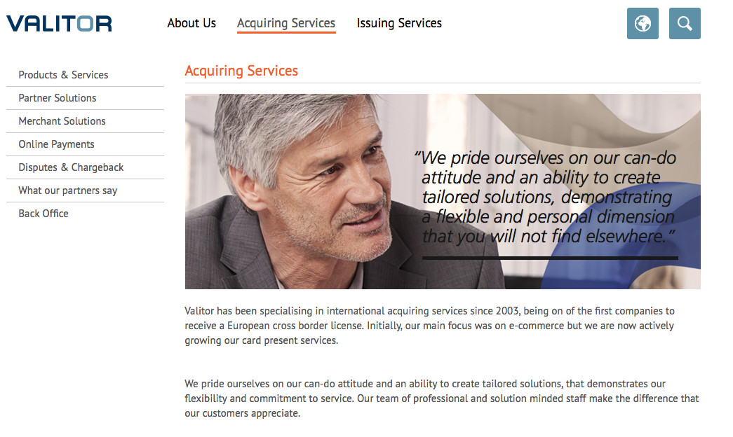 Leading acquiring and issuing services offered for over a decade