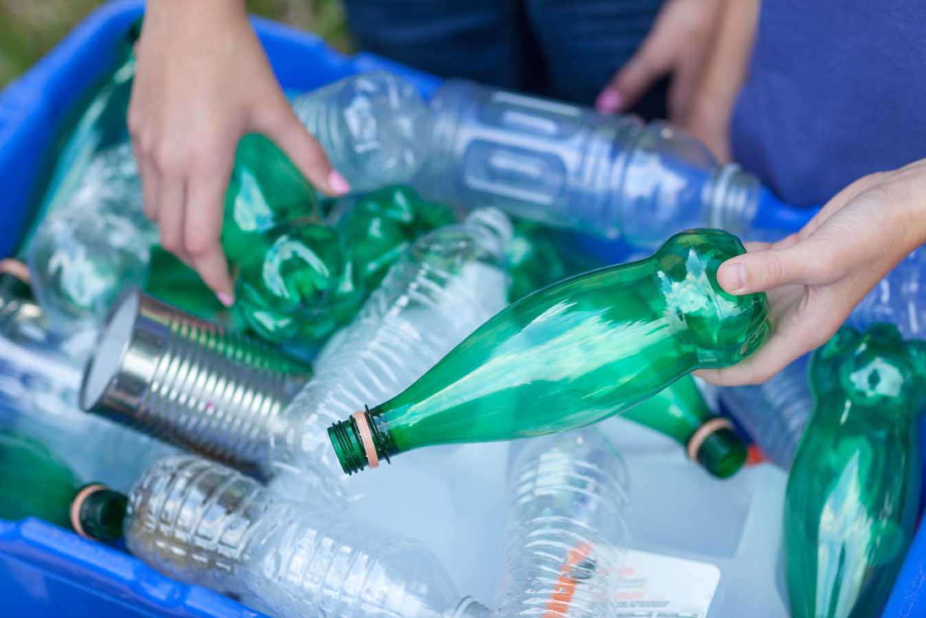 plastic bottles