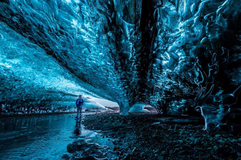 crystal ice cave Iceland