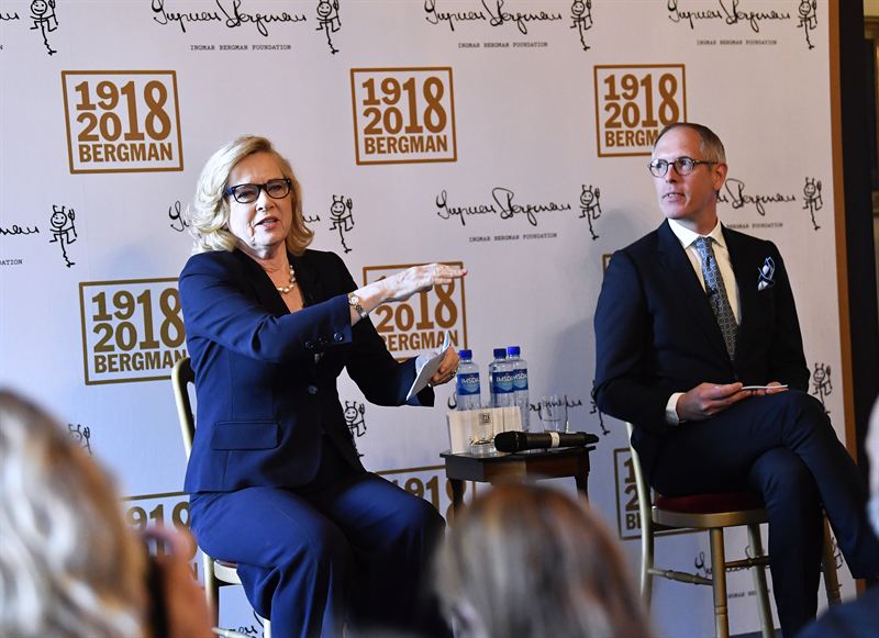 Press Event The Ingmar Bergman Centenary Jan Holmberg and Liv Ullmann