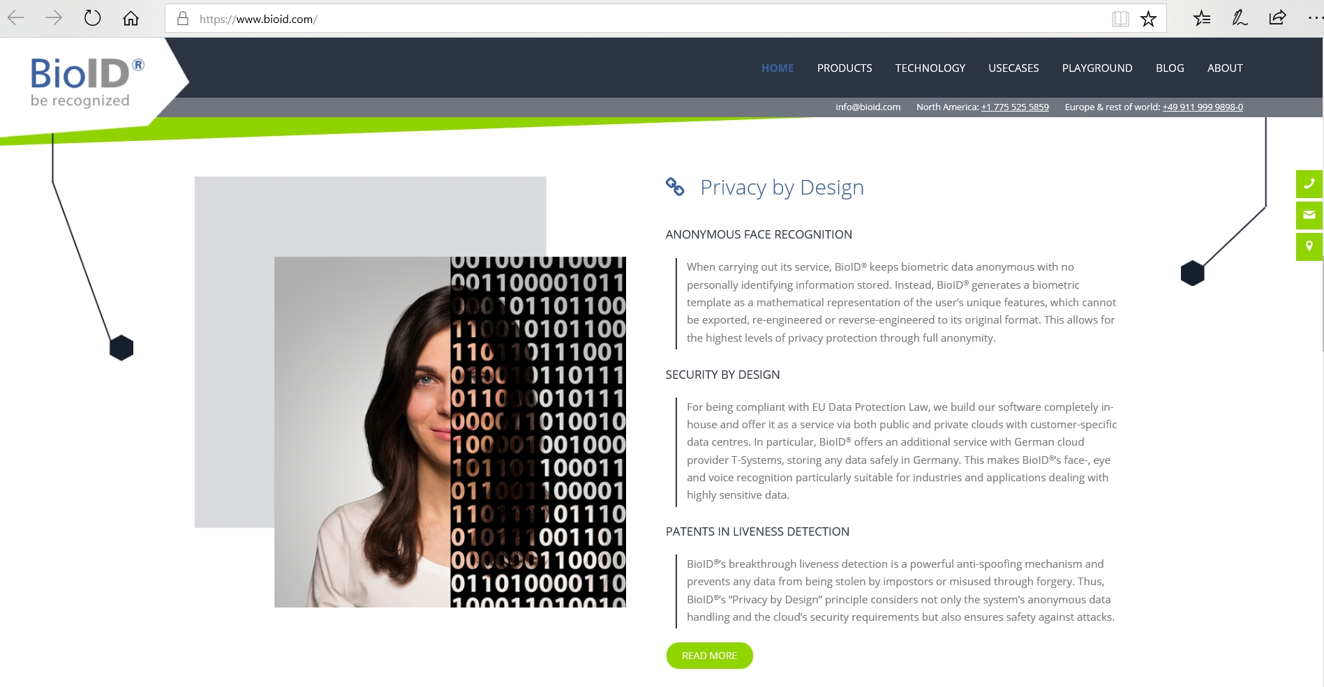 BioID® relaunches face recognition Website