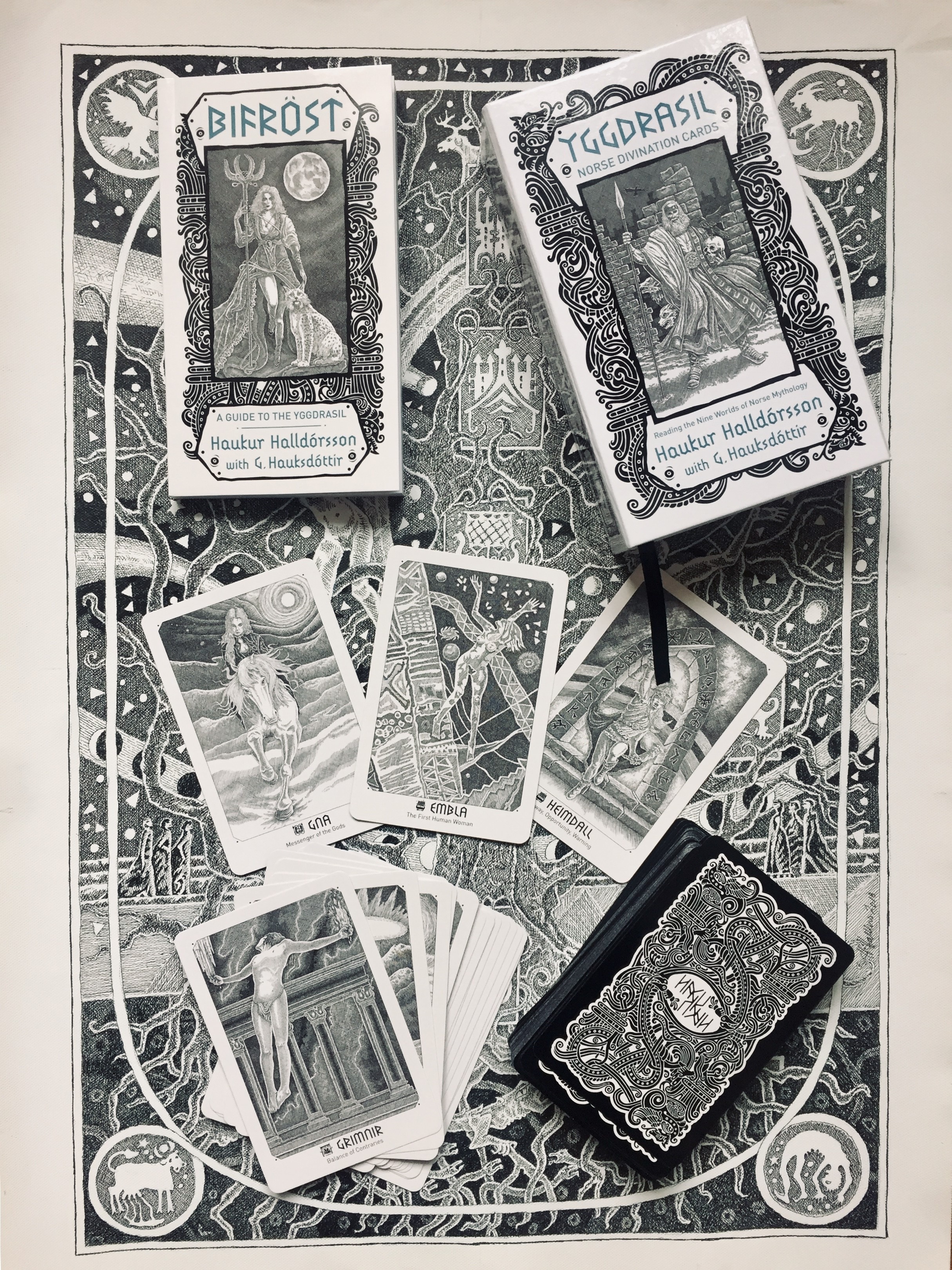 Yggdrasil Norse Divination Cards and drawings