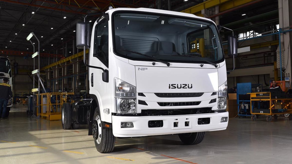 Russia’s first medium-duty electric truck using the the chassis of the Japanese vehicle Isuzu ELF