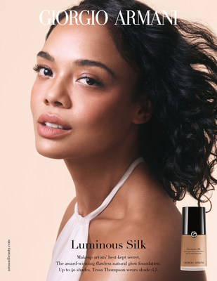 American actress Tessa Thompson newest face of Armani beauty