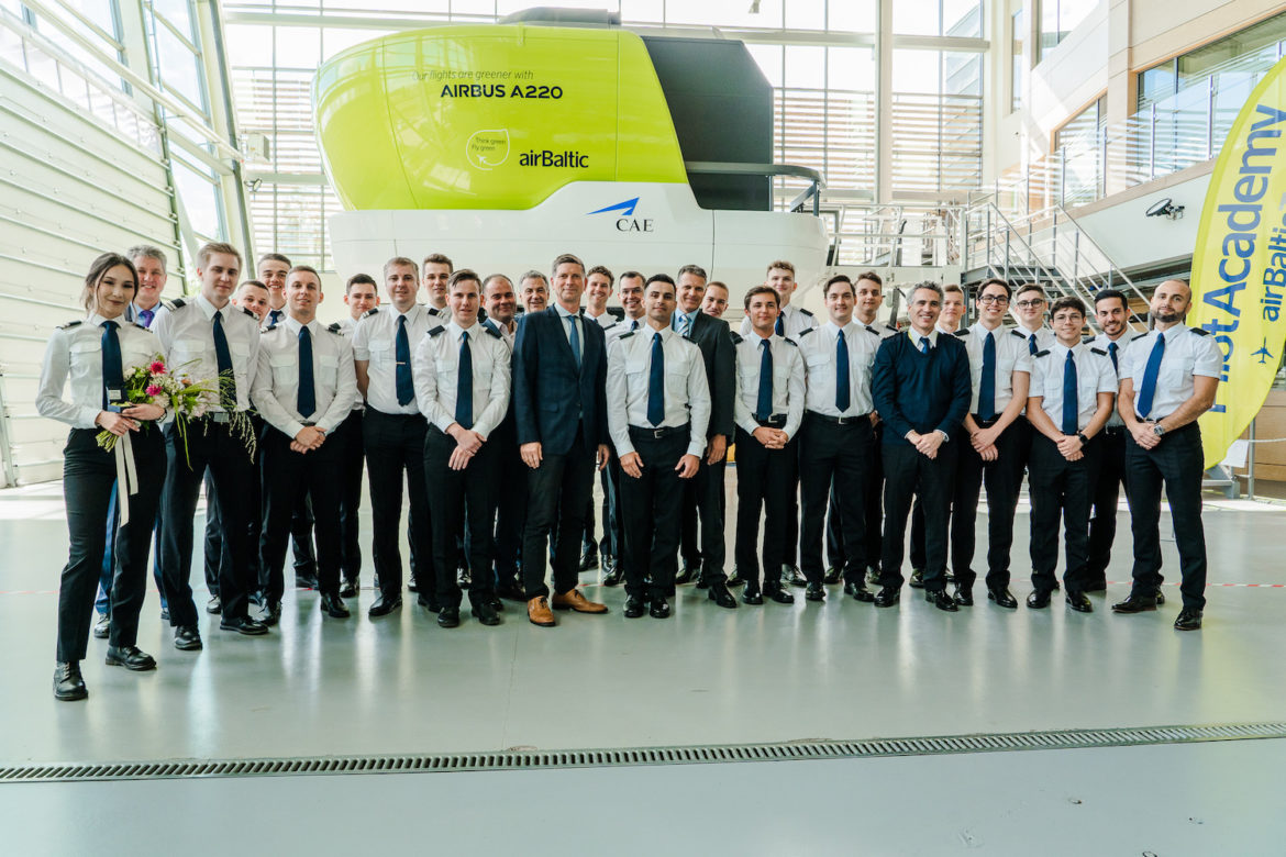 8 Students Graduate airBaltic Pilot Academy